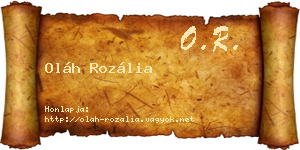 Oláh Rozália névjegykártya
